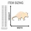 Unfinished Wood Possum Shape Animal Wildlife Craft up to 46" DIY 18" / 1" view 2