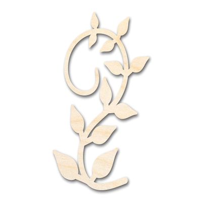 Unfinished Wood Vine Shape Plant Craft up to 46" DIY 12" / 1"