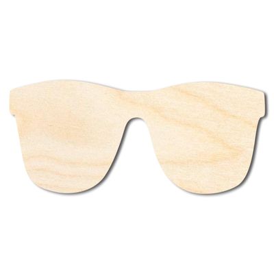 Unfinished Wood Sunglasses Silhouette | DIY Summer Craft Cutout | up to 46" DIY 16" / 1"