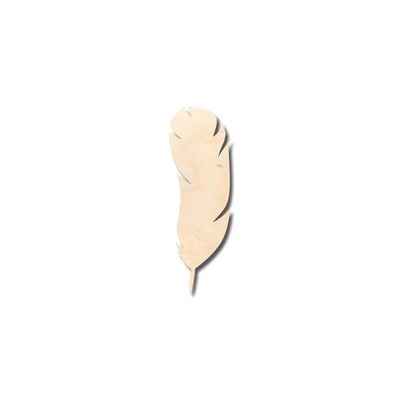 Unfinished Wood Large Feather Shape Craft up to 46" DIY 24" / 1"