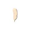 Unfinished Wood Large Feather Shape Craft up to 46" DIY 24" / 1" view 1