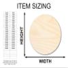 Unfinished Wood Circle Round | Circle Blank | DIY Craft Cutout | Up to 36" 14" / 1" view 2