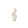 Unfinished Wood Treble Clef Shape Music Nursery Craft up to 46" DIY 24" / 1" view 1