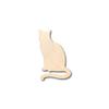 Unfinished Wood Sitting Cat Shape Animal Pet Craft up to 46" DIY 14" / 1" view 1