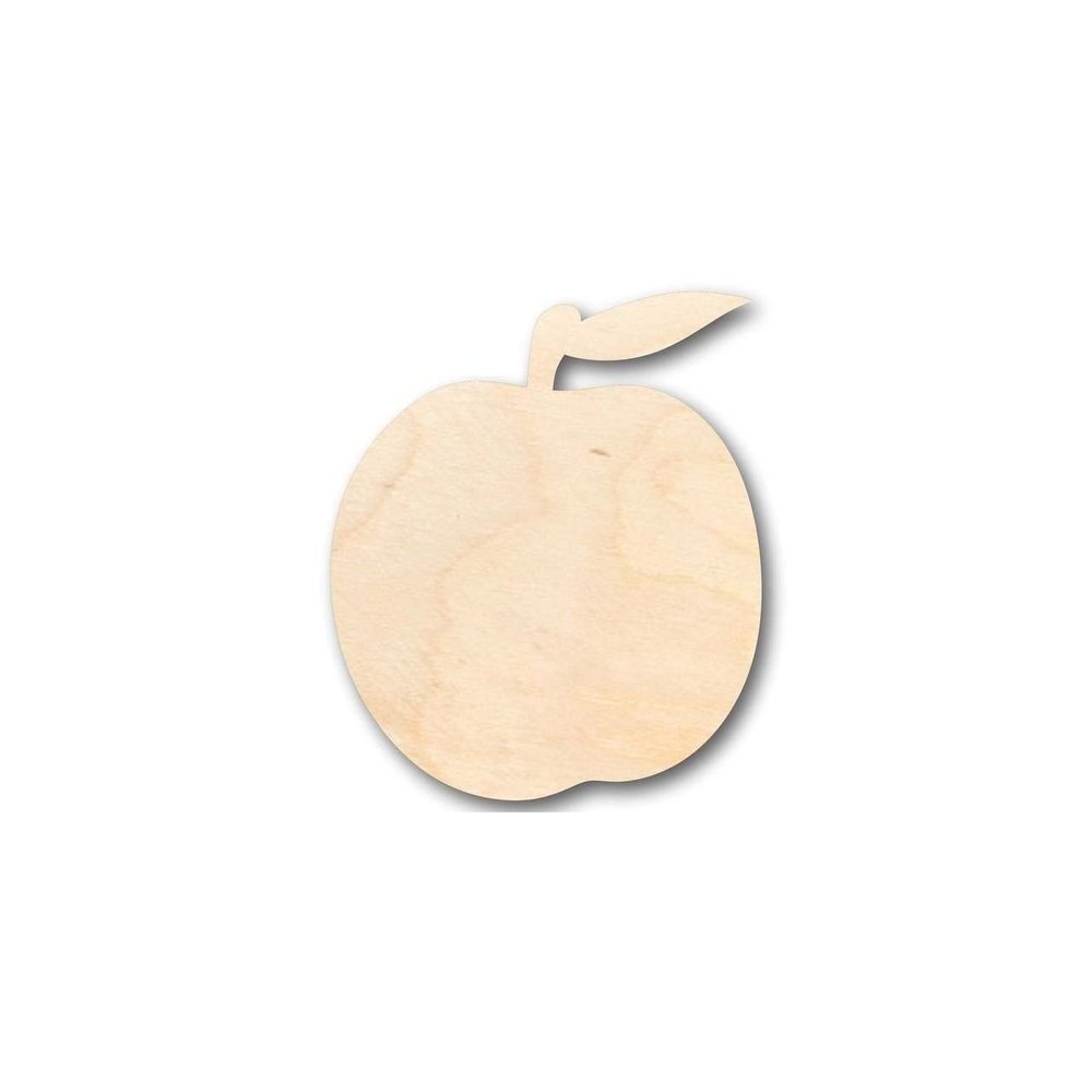 Unfinished Wood Peach Shape Fruit Craft up to 46" DIY 20" / 1"