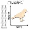Unfinished Wood Goldfinch Shape Animal Bird Wildlife Craft up to 46" DIY 24" / 1" view 2