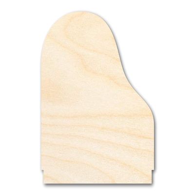 Unfinished Wood Grand Piano Shape Craft up to 46" DIY 24" / 1"