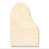 Unfinished Wood Grand Piano Shape Craft up to 46" DIY 24" / 1" view 1