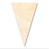 Unfinished Wood Triangle Bunting Shape Craft up to 46" DIY 24" / 1" view 1