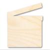 Unfinished Wood Directors Clapboard Silhouette Film Craft up to 46" DIY 24" / 1" view 1