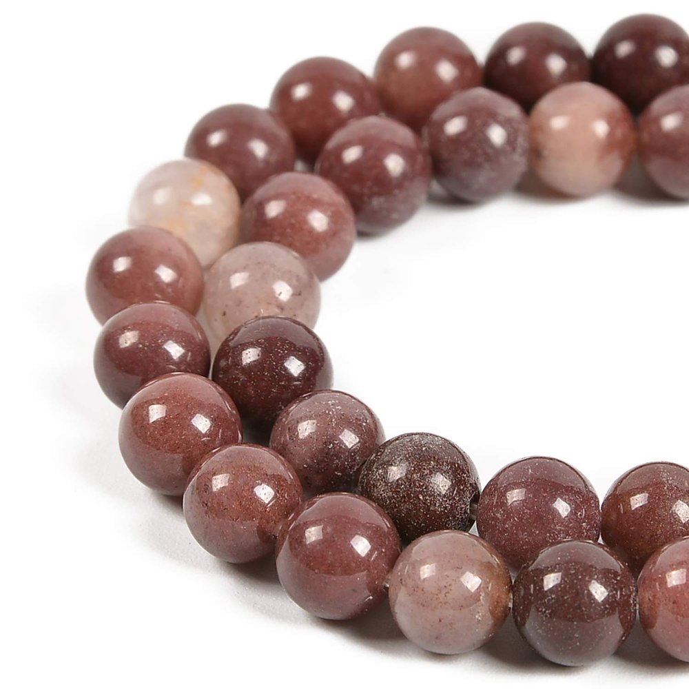90pcs 4mm Natural Purple Aventurine Gemstone Round Spacer Loose Stone Beads for Jewelry Making 15.5" 1 Strand (Purple Aventurine, 4mm 90Beads)