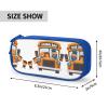 YQxwJL School Bus Print Pencil Cases Pen Box Stationery Makeup Bag, Desk Organizer For College Adults Women Men view 4