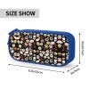YQxwJL Japanese Sushi Black Print Pencil Cases Pen Box Stationery Makeup Bag, Desk Organizer For College Adults Women Men view 4
