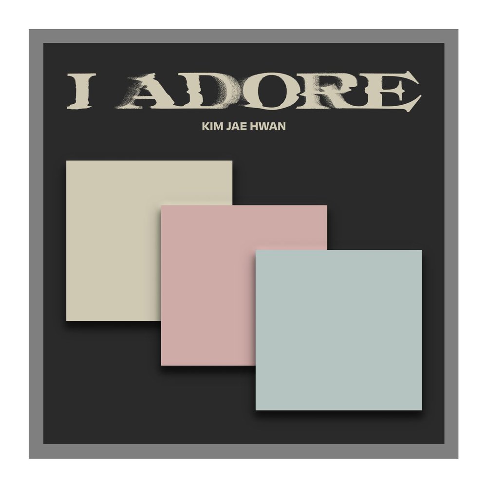 Kim Jaehwan I Adore 7th Mini Album CD+Folded Poster on Pack+Photobook+Photocard+Lyric Film+Tracking Sealed JAE Hwan (#3 Version)