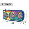 YQxwJL Dancing Thanksgiving Bear Print Pencil Cases Pen Box Stationery Makeup Bag, Desk Organizer For College Adults Women Men view 4