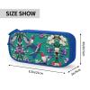 YQxwJL Flower Hummingbirds Embroidery Print Pencil Cases Pen Box Stationery Makeup Bag, Desk Organizer For College Adults Women Men view 4