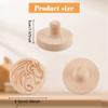 beinkmake Wood Pottery Tools Stamps for Clay Dragon Shape Wooden Handle Pottery Tools Wooden Handle Stamps Valentine's Day Easter Gift view 2