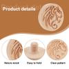 beinkmake Wood Pottery Tools Stamps for Clay Dragon Shape Wooden Handle Pottery Tools Wooden Handle Stamps Valentine's Day Easter Gift view 3