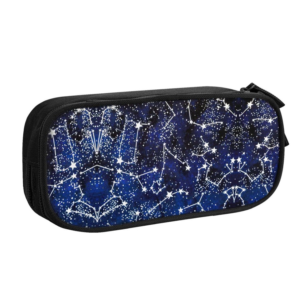 YQxwJL Glow In The Dark Print Pencil Cases Pen Box Stationery Makeup Bag, Desk Organizer For College Adults Women Men