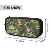 YQxwJL Green Military Camo Print Pencil Cases Pen Box Stationery Makeup Bag, Desk Organizer For College Adults Women Men view 4