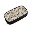 YQxwJL Dog Bones Paw Print Pencil Cases Pen Box Stationery Makeup Bag, Desk Organizer For College Adults Women Men view 2