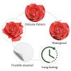 CREATCABIN 128Pcs 8 Sheets Red Rose Sticker Flower Planner Stickers Plastic Waterproof Self-Adhesive Plant Decal Roses Sticker for Scrapbooking Envelope Helmet Water Bottle Crafts Decoration 0.98Inch view 3