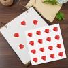 CREATCABIN 128Pcs 8 Sheets Red Rose Sticker Flower Planner Stickers Plastic Waterproof Self-Adhesive Plant Decal Roses Sticker for Scrapbooking Envelope Helmet Water Bottle Crafts Decoration 0.98Inch view 4