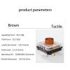 Kailh Choc V2 Low Profile Switch Brown Tactile, 4-Pin 50gf RGB SMD Gaming Mechanical Keyboard Switch (Choc Brown 90pcs) view 3