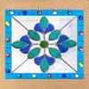 Stained Glass Supplies and Tools, 4 Pcs 12" x 12" Heat Resistant Stained Glass Work Surface, 12 Pcs 12" Layout Blocks for Stained Glass Panels, 100 Pcs Push Pins view 3