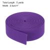 MECCANIXITY Elastic Bands for Sewing 1"(2.5cm) 5 Yard Purple Knit Elastic Spool High Elasticity for Wigs, Waistband, Pants view 2