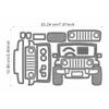 DzIxY Patchwork Convertible Vehicle Metal Cutting Dies for Card Making Kit Embossing Paper Die Cuts Scrapbook Machine Stencils Storage Pockets Supplies view 2