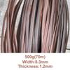 jweemax 500g 8.3mm Wide Synthetic Rattan Repair Material, Flat Plastic Rattan Wicker Roll Rattan Weaving Material PE Rattan Wrapping Strips for Repair Patio Furniture, Wicker Chair, Storage Basket view 2
