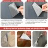 GEYYANG Leather Repair Patch, 8" x 11" x 3PCs Self Adhesive Leather Repair Kit for Furniture, Car Seats, Office Chair, Sofa, Couch, Vinyl Repair Tape(Gray - Litchi Grain) view 4