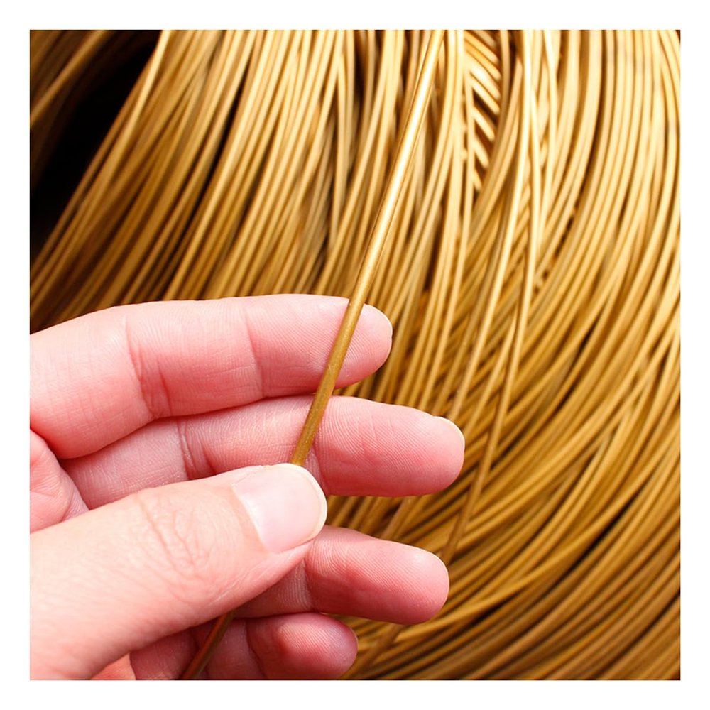 jweemax 500g 3mm Synthetic Rattan Repair Material, Hollow Round Plastic Rattan Wicker Roll Rattan Weaving Material PE Rattan Wrapping Strips for Repair or Fix, Patio Furniture, Chair, Storage Basket
