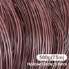 jweemax 500g 3.8mm Synthetic Rattan Repair Material, Hollow Round Plastic Rattan Wicker Roll Rattan Weaving Material PE Rattan Wrapping Strips for Repair or Fix, Patio Furniture, Chair, Storage Basket view 2