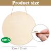 10Pcs Thickened Wood Circles for Crafts with Holes,12" Unfinished Wood Rounds Discs with Twine,Wooden Round Circles for Door Hanger,Blank Wooden Signs for Painting,Wood Burning view 2