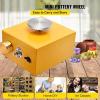 forplubossmmp Mini Ceramic Forming Machine/Aluminum Alloy Rotary Plate Speed Adjustable Electric Pottery Wheel with 8 Pottery Shaping Tools Clay Making Pottery Machine,blue view 2