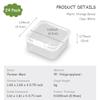 Farmer Mani 24 Pack Clear Square Plastic Beads Storage Containers Box (1.69 x 1.69 x 0.79 Inch),Square Bead Organizers for Small items, Crafts, Beads, Coins, Jewelry and Business Cards view 2