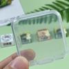 Farmer Mani 24 Pack Clear Square Plastic Beads Storage Containers Box (1.69 x 1.69 x 0.79 Inch),Square Bead Organizers for Small items, Crafts, Beads, Coins, Jewelry and Business Cards view 3