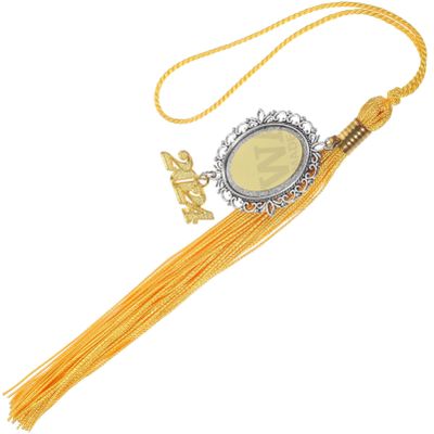 LIFKOME Polyester Zinc Alloy Graduation Cap Tassel Sublimation Charm for 2024 Graduation Cap Decor