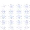 SBTRKT 25 Pcs Sewing Bobbins Spools Clear Plastic Sewing Machine Bobbins with Storage Box Empty Bobbins Spool for Sewing Machine Tools (Color : 25Pcs Bobbins) view 1