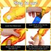 Tofficu 100Pcs Inflatable Flame Torch 18 Inch Lightweight Fake Fire Prop for Medieval Cosplay Party Sports Event Decorations view 3