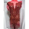 1PCS Handmade Rhinestone Applique Sew On Patches for Wedding Bridal Evening Wear Patches view 2
