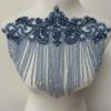 1Pcs Handmade Beaded Rhinestones Wedding Patches with Tassels Appliques for Clothes Decoration view 1