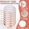 Innconee 10 Pcs Stained Glass Supplies Set Include 1 lb Spool 60/40 Solder for Stained Glass 7 Sizes x 22 Yards Copper Foil Tape 1/8 Dia Solder Copper Foil Tape for Craft view 3