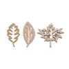 Luzhengyang 50 Pieces Wooden Leaf Shapes Crafts Decoration - DIY Scrapbooking Wooden Embellishments for Home Decor and Craft Projects, NGAGY9U22VIQM8QB5 view 2