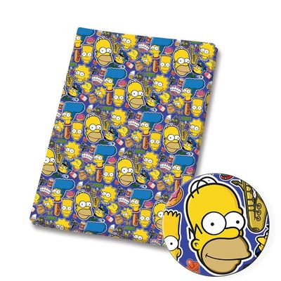 100 Cotton 140X50CM Simpson 140x50CM Cartoon Cotton Fabric Patchwork Tissue Kid Home Textile Sewing Doll Dress Curtain Polyester Cotton Fabric CLASSIER-FABRICS-24526