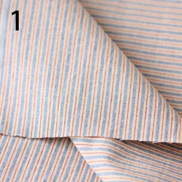 50x150cm Little Cloth DIY Japan Group Yarn-Dyed Fabric,for Sewing Handmade Patchwork Quilting, Stripe Suede Fabric tissus au mtre CLASSIER-FABRICS-25077