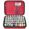 Storage Case For Testors Paint Set Model Paint, Holds 60 Bottles with 9 Detail Brushes, Paint Organizer Carrying Bag for Model Builders, Miniature Painters, Home Travel Workshop, Box Only, Red view 1
