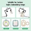 Jkjhbhged Embroidery Hoop Stand: 360 Adjustable Metal Embroidery Hoop Stand for Sewing Crafts view 2